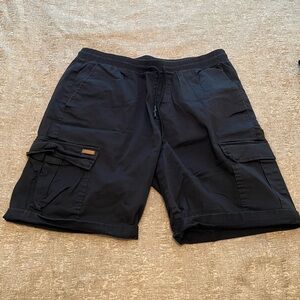 Men's Black Cargo Shorts
